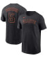 Фото #1 товара Men's Mike Yastrzemski Black San Francisco Giants Name and Number T-shirt