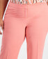 Plus Size Textured Crepe Pants, Created for Macy's