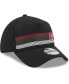 Men's Black Tampa Bay Buccaneers Flawless Stripe 39THIRTY Flex Hat