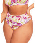 Фото #1 товара Plus Size Darby Swimwear High-Waist Bikini Bottom