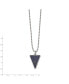 ფოტო #3 პროდუქტის Polished with Lapis Triangle Pendant on a Ball Chain Necklace