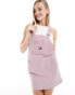 Фото #1 товара Tommy Jeans cord dungaree dress in washed pink