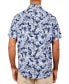 Men's Regular Fit Non-Iron Performance Stretch Leaf Print Button-Down Shirt