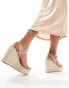 Фото #4 товара Glamorous espadilles wedge heeled sandals in silver diamante