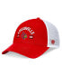 Men's Red/White Louisville Cardinals Free Kick Trucker Adjustable Hat