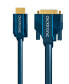 Фото #1 товара ClickTronic 2m HDMI/DVI Adapter - 2 m - HDMI - DVI-D - Gold - 4.95 Gbit/s - Blue