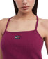 ფოტო #3 პროდუქტის Women's Badge Ribbed Tank Dress