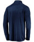 ფოტო #4 პროდუქტის Men's Navy Seattle Kraken Primary Logo Quarter-Zip Pullover Fleece Jacket