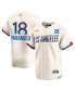 Фото #1 товара Men's Yoshinobu Yamamoto Cream Los Angeles Dodgers 2024 City Connect Limited Player Jersey