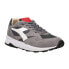 Фото #3 товара Diadora Eclipse Italia Lace Up Mens Grey Sneakers Casual Shoes 177154-75147