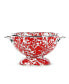 Red Swirl Enamelware Collection 1.5 Quart Colander
