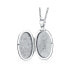 ფოტო #2 პროდუქტის Embossed Sunflower Photo Oval Lockets For Women That Hold Pictures Sterling Silver Locket Necklace