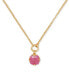 ფოტო #1 პროდუქტის Gold-Tone Pop of Joy Spade Flower Pendant Necklace, 16" + 3" extender