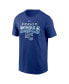 Фото #1 товара Men's Royal Kansas City Royals Cooperstown Collection Rewind Arch T-shirt