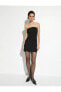 Фото #2 товара Mini Straplez Elbise Çift Toka Detaylı