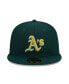 ფოტო #3 პროდუქტის Men's Green Oakland Athletics 2023 MLB Father's Day On-Field 59FIFTY Fitted Hat