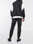 Armani EA7 funnel neck zip jacket and joggers tracksuit in black