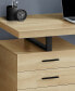 Desk with 3 Storage Drawers and Floating Desktop