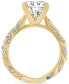 ფოტო #3 პროდუქტის Certified Lab Grown Diamond Solitaire Twist Engagement Ring (3-1/2 ct. t.w.) in 14k Gold