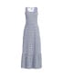 Фото #2 товара Women's Tall Cotton Modal Square Neck Tiered Maxi Dress