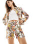 Фото #2 товара Wrangler cowboy 5inch floral print denim shorts in multi co-ord