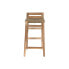 Stool Home ESPRIT Natural Rattan Teak Fibre 37 x 45 x 77 cm