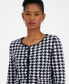 Фото #3 товара Women's Sorper Checkered Houndstooth Cardigan