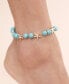 ფოტო #2 პროდუქტის Starfish and Turquoise Linked Anklet