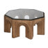Фото #1 товара Кофейный столик Home ESPRIT Стеклянный древесина ели 99 x 99 x 46 cm