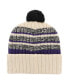 Фото #2 товара Men's Natural Baltimore Ravens Tavern Cuffed Knit Hat with Pom