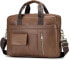 Фото #4 товара SPAHER Laptop Bag 14/15.6 Inch Briefcase Men's Business Bag Work Bag Men's Genuine Leather Bag Men's Shoulder Bag Messenger Bag Men Gift for Men