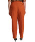 ფოტო #2 პროდუქტის Plus Size High Rise Straight Leg Pants