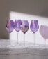 Фото #4 товара Aurora Champagne Tulip Glass 10oz Polar Violet x 4