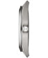 ფოტო #2 პროდუქტის Men's Swiss Gentleman Gray Titanium Bracelet Watch 40mm