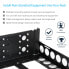 Фото #5 товара StarTech.com 3U Fixed 19" Adjustable Depth Universal Server Rack Rails - Rack rail - Black - Steel - 97.3 kg - 3U - CE - UL