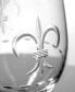 Фото #3 товара Fleur De Lis White Wine 12Oz - Set Of 4 Glasses