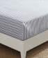 Coleridge Stripe Cotton Percale Fitted Sheet, King