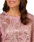 Фото #3 товара Women's Embroidered Sequin Top