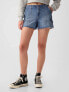 Фото #2 товара Low Rise Y2K Cargo Denim Shorts