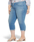 ფოტო #3 პროდუქტის Plus Size Chloe Capri Jeans