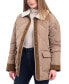 Фото #1 товара Women's Quilted Faux-Fur-Collar Coat