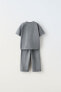 Plain t-shirt and trousers co-ord