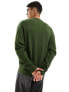 Фото #7 товара ASOS DESIGN oversized sweatshirt with nibbled hem and cuff in green