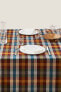 Фото #3 товара Check cotton linen tablecloth