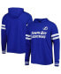 ფოტო #2 პროდუქტის Men's Blue Tampa Bay Lightning Offense Long Sleeve Hoodie T-shirt