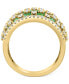 ფოტო #3 პროდუქტის EFFY® Emerald (3-3/4 ct. t.w.) & Diamond (1-1/5 ct. t.w.) Statement Ring in 14k Gold