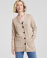 Фото #1 товара Women's Button-Front 100% Cashmere Cardigan, Created for Macy's