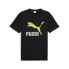 Фото #1 товара Puma Classics Logo Crew Neck Short Sleeve T-Shirt Mens Black Casual Tops 5380697