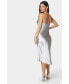 ფოტო #2 პროდუქტის Women's Hammered Satin Rhinestone Dress