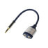 Фото #1 товара LogiLink CA1100 - Blue - 3.5 mm - 2x 3.5 mm - Male - Female - 0.18 m